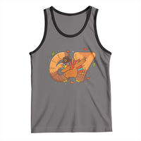 Thanksgiving Turkey Dabbing Tank Top Six Seven Meme Trending Gift - Wonder Print Shop