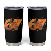 Thanksgiving Turkey Dabbing Tumbler Cup Six Seven Meme Trending Gift - Wonder Print Shop