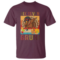 Six Seven Meme Turkey Dabbing T Shirt Funny Thanksgiving Gift - Wonder Print Shop