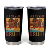 Six Seven Meme Turkey Dabbing Tumbler Cup Funny Thanksgiving Gift - Wonder Print Shop