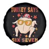 Turkey Says Six Seven Spare Tire Cover Funny Thanksgiving Meme Gift - Wonder Print Shop