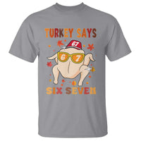 Turkey Says Six Seven T Shirt Funny Thanksgiving Meme Gift - Wonder Print Shop