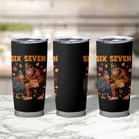 Six Seven Meme Bigfoot And Turkey Tumbler Cup Funny Thanksgiving Gift - Wonder Print Shop