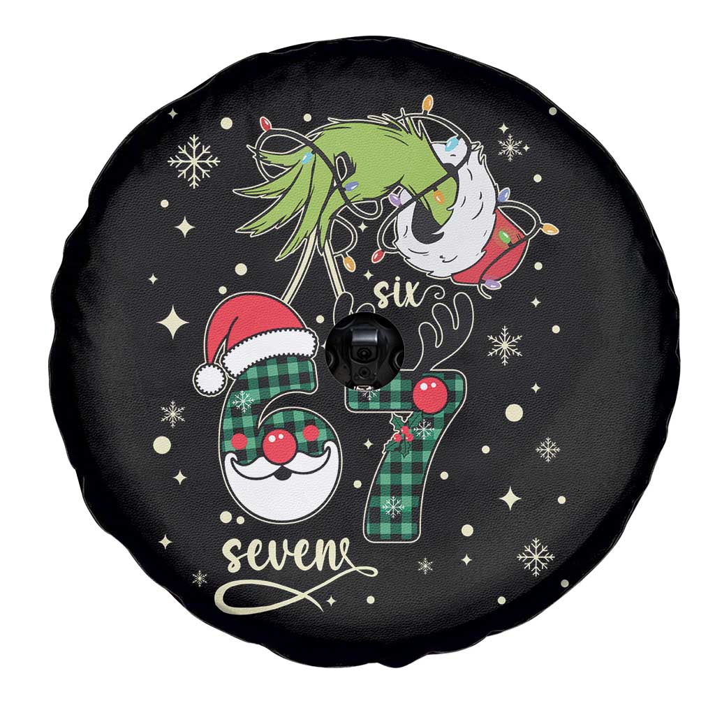 Funny Green Hand Six Seven Meme Spare Tire Cover Gen Z Alpha Xmas Gift - Wonder Print Shop