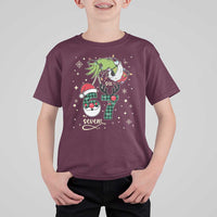 Funny Green Hand Six Seven Meme T Shirt For Kid Gen Z Alpha Xmas Gift - Wonder Print Shop