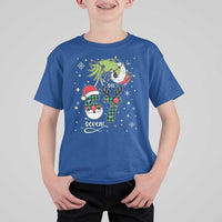 Funny Green Hand Six Seven Meme T Shirt For Kid Gen Z Alpha Xmas Gift - Wonder Print Shop