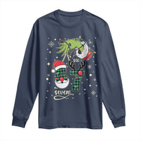 Funny Green Hand Six Seven Meme Long Sleeve Shirt Gen Z Alpha Xmas Gift - Wonder Print Shop