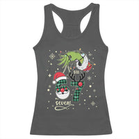 Funny Green Hand Six Seven Meme Racerback Tank Top Gen Z Alpha Xmas Gift - Wonder Print Shop