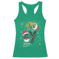 Funny Green Hand Six Seven Meme Racerback Tank Top Gen Z Alpha Xmas Gift - Wonder Print Shop
