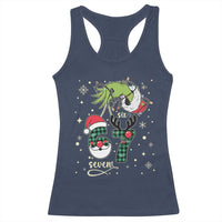 Funny Green Hand Six Seven Meme Racerback Tank Top Gen Z Alpha Xmas Gift - Wonder Print Shop