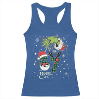 Funny Green Hand Six Seven Meme Racerback Tank Top Gen Z Alpha Xmas Gift - Wonder Print Shop