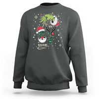 Funny Green Hand Six Seven Meme Sweatshirt Gen Z Alpha Xmas Gift - Wonder Print Shop