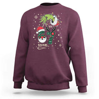 Funny Green Hand Six Seven Meme Sweatshirt Gen Z Alpha Xmas Gift - Wonder Print Shop