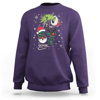 Funny Green Hand Six Seven Meme Sweatshirt Gen Z Alpha Xmas Gift - Wonder Print Shop