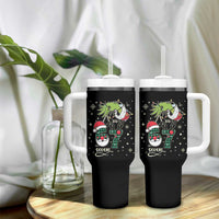 Funny Green Hand Six Seven Meme Tumbler With Handle Gen Z Alpha Xmas Gift - Wonder Print Shop
