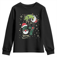 Funny Green Hand Six Seven Meme Youth Sweatshirt Gen Z Alpha Xmas Gift - Wonder Print Shop