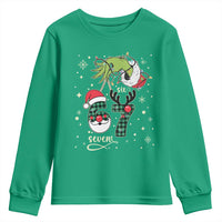 Funny Green Hand Six Seven Meme Youth Sweatshirt Gen Z Alpha Xmas Gift - Wonder Print Shop