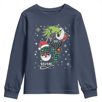 Funny Green Hand Six Seven Meme Youth Sweatshirt Gen Z Alpha Xmas Gift - Wonder Print Shop