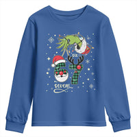 Funny Green Hand Six Seven Meme Youth Sweatshirt Gen Z Alpha Xmas Gift - Wonder Print Shop