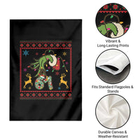 Green Hand 67 Meme Ugly Sweater Garden Flag Funny Holiday Gift - Wonder Print Shop