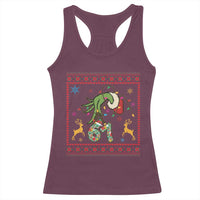 Green Hand 67 Meme Ugly Sweater Racerback Tank Top Funny Holiday Gift - Wonder Print Shop