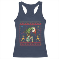 Green Hand 67 Meme Ugly Sweater Racerback Tank Top Funny Holiday Gift - Wonder Print Shop