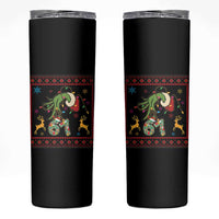 Green Hand 67 Meme Ugly Sweater Skinny Tumbler Funny Holiday Gift - Wonder Print Shop