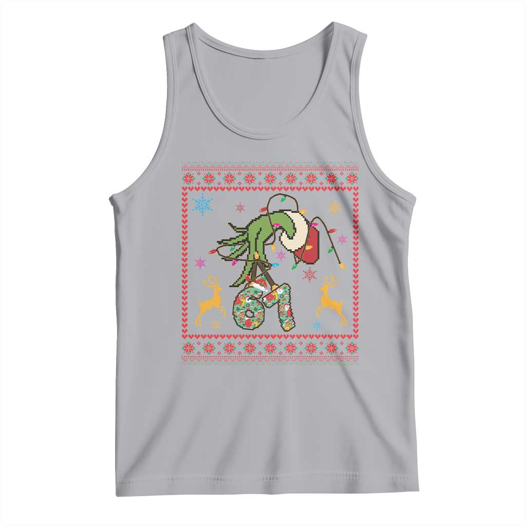 Green Hand 67 Meme Ugly Sweater Tank Top Funny Holiday Gift - Wonder Print Shop