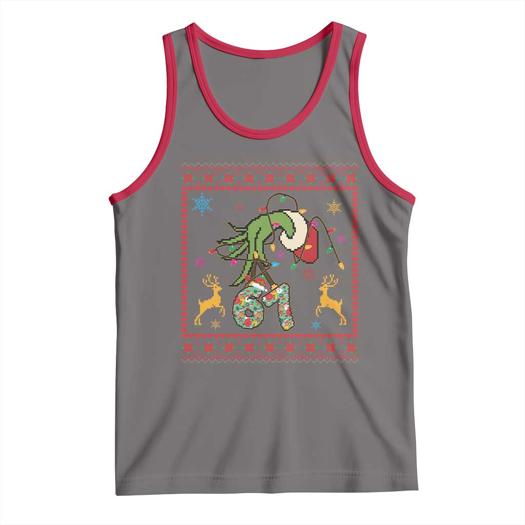 Green Hand 67 Meme Ugly Sweater Tank Top Funny Holiday Gift - Wonder Print Shop