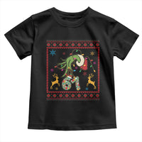 Green Hand 67 Meme Ugly Sweater Toddler T Shirt Funny Holiday Gift - Wonder Print Shop