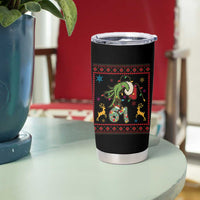Green Hand 67 Meme Ugly Sweater Tumbler Cup Funny Holiday Gift - Wonder Print Shop