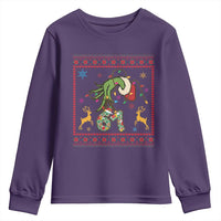 Green Hand 67 Meme Ugly Sweater Youth Sweatshirt Funny Holiday Gift - Wonder Print Shop