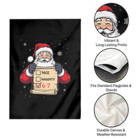Funny Santa Six Seven Meme Garden Flag Gen Z Christmas Gift - Wonder Print Shop