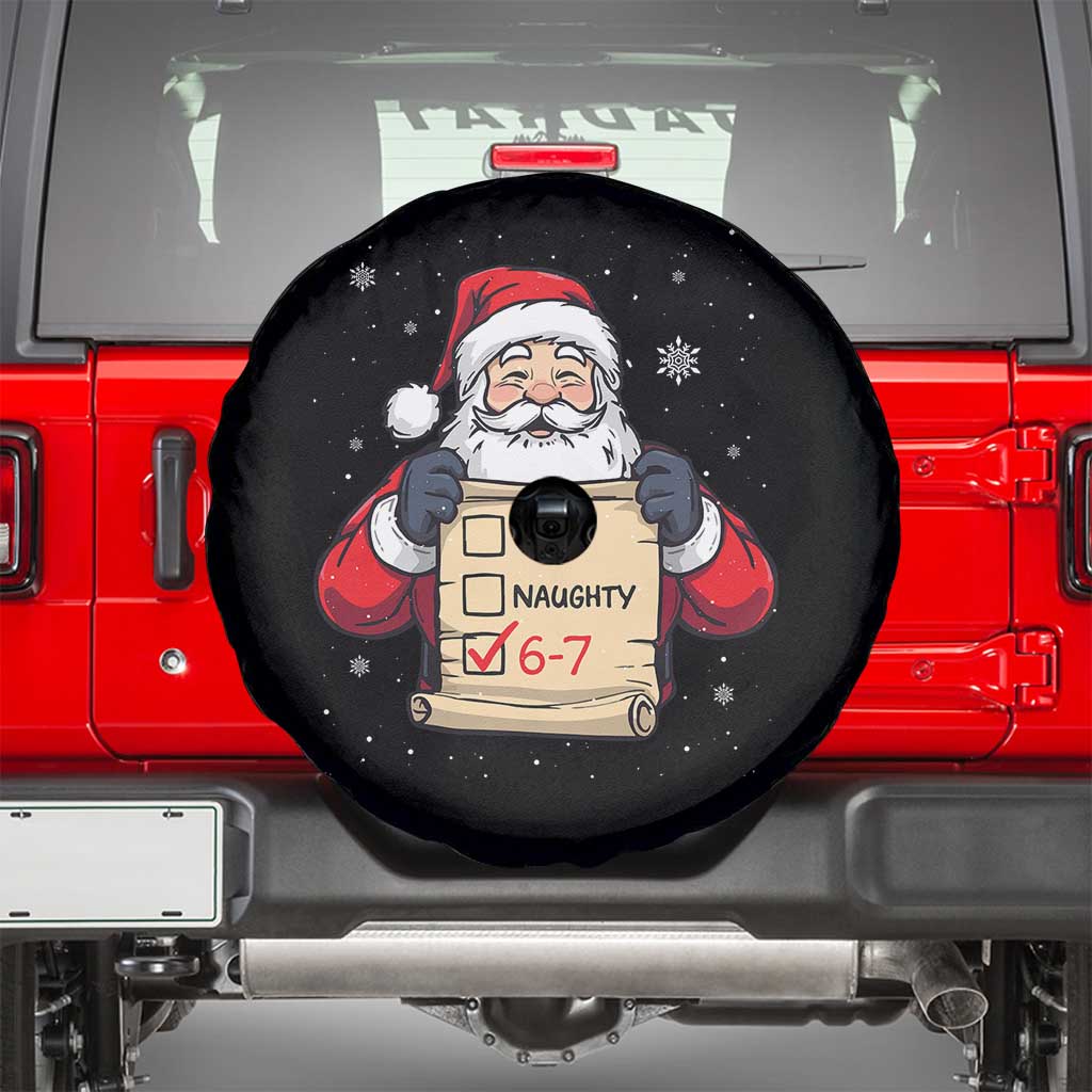 Funny Santa Six Seven Meme Spare Tire Cover Gen Z Christmas Gift - Wonder Print Shop
