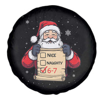 Funny Santa Six Seven Meme Spare Tire Cover Gen Z Christmas Gift - Wonder Print Shop