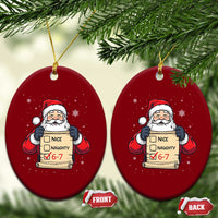 Funny Santa Six Seven Meme Ceramic Ornament Gen Z Christmas Gift - Wonder Print Shop