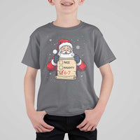 Funny Santa Six Seven Meme T Shirt For Kid Gen Z Christmas Gift - Wonder Print Shop