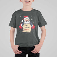 Funny Santa Six Seven Meme T Shirt For Kid Gen Z Christmas Gift - Wonder Print Shop