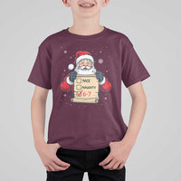 Funny Santa Six Seven Meme T Shirt For Kid Gen Z Christmas Gift - Wonder Print Shop