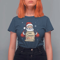 Funny Santa Six Seven Meme T Shirt For Women Gen Z Christmas Gift - Wonder Print Shop