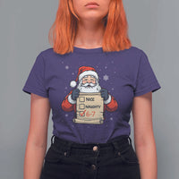 Funny Santa Six Seven Meme T Shirt For Women Gen Z Christmas Gift - Wonder Print Shop