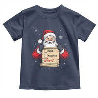 Funny Santa Six Seven Meme Toddler T Shirt Gen Z Christmas Gift - Wonder Print Shop