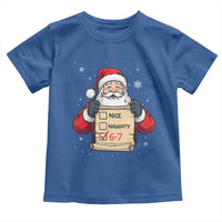 Funny Santa Six Seven Meme Toddler T Shirt Gen Z Christmas Gift - Wonder Print Shop
