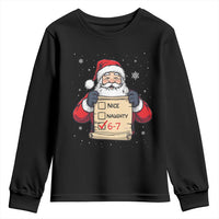 Funny Santa Six Seven Meme Youth Sweatshirt Gen Z Christmas Gift - Wonder Print Shop