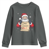 Funny Santa Six Seven Meme Youth Sweatshirt Gen Z Christmas Gift - Wonder Print Shop