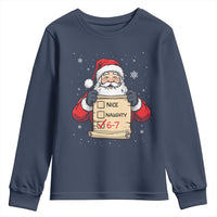 Funny Santa Six Seven Meme Youth Sweatshirt Gen Z Christmas Gift - Wonder Print Shop