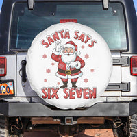 Funny Christmas Meme Gift Spare Tire Cover Santa Says Six Seven - Wonder Print Shop