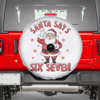 Funny Christmas Meme Gift Spare Tire Cover Santa Says Six Seven - Wonder Print Shop