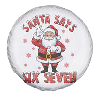 Funny Christmas Meme Gift Spare Tire Cover Santa Says Six Seven - Wonder Print Shop