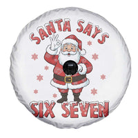 Funny Christmas Meme Gift Spare Tire Cover Santa Says Six Seven - Wonder Print Shop